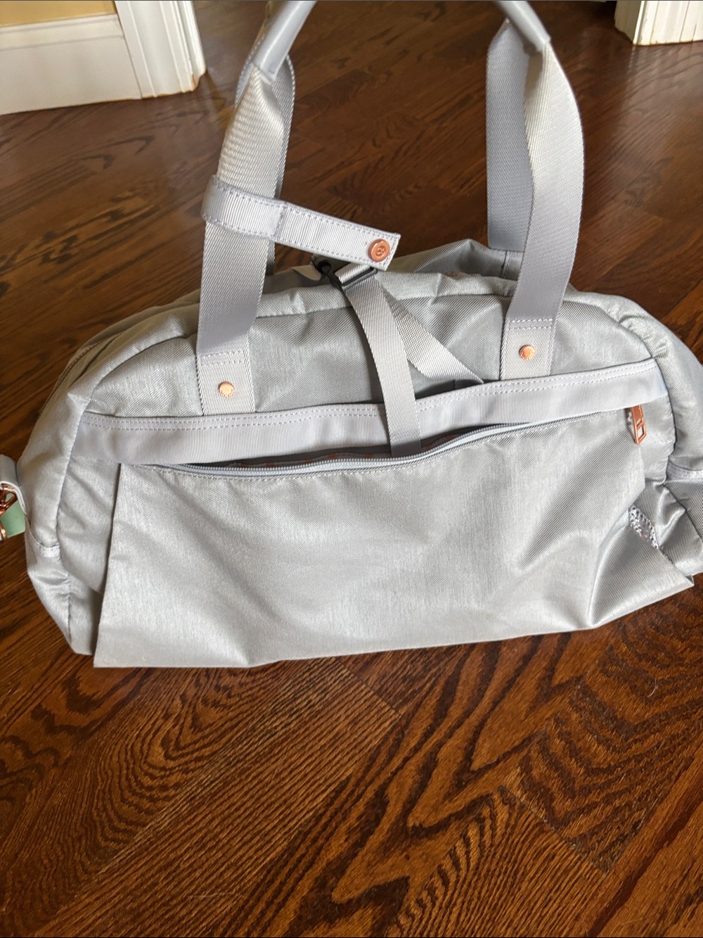lululemon athletica Silver Light Gray Weekend Duffel